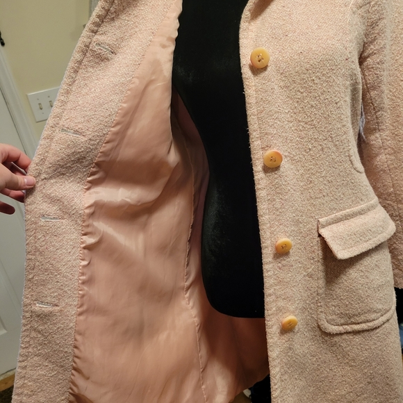 LAST CHANCE Izzi Collections Light Pink longcoat - Picture 7 of 13